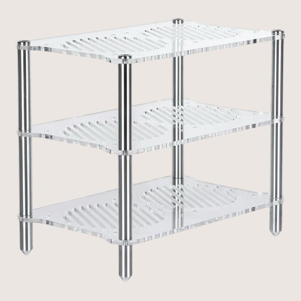 Fosi Audio Acrylic Amplifier Rack for Cooling Fan, Sturdy Audio Equipment Rack
